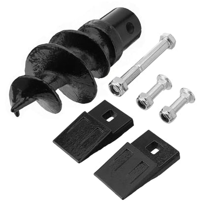 Bolt-On Spiral Point Auger, with 2 Pack 3 Point Auger Cutting Edge