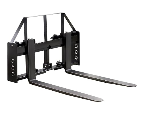 Albott 45" Heavy-Duty Tractor Pallet Forks with 50" Forklift Blades - size: Extra Large