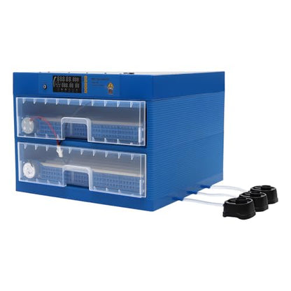 128 Eggs Incubator, Fully Automatic Egg Hatcher with LED Display & Automatic Egg Turning, Digital Poultry Hatcher for Chicken, Duck, Goose, Quail, Peacock Eggs (128) - size: 128