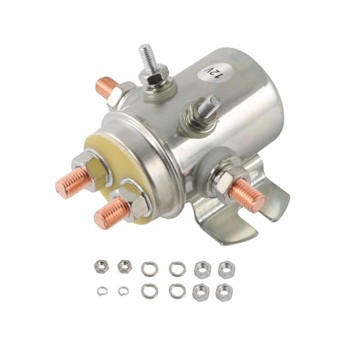 SPL6016 6 Terminal 12 Volt Solenoid 100 Amp Current Rating & Continuous Duty Replacement for Winch Golf Cart Ref 15-323, 15-386, 92-20172, 24401, 70-910 - size: 12 V 6 Terminal MAX 100A