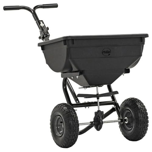 85 lbs Cap Broadcast Push Spreader for Fertilizer, Up to 4 ft Spread, Fixed T Handle