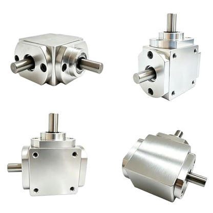 90 Degree Right Angle Gearbox 1:1 Bevel Gear Drive - size: 8mm Right Single Output Shafts