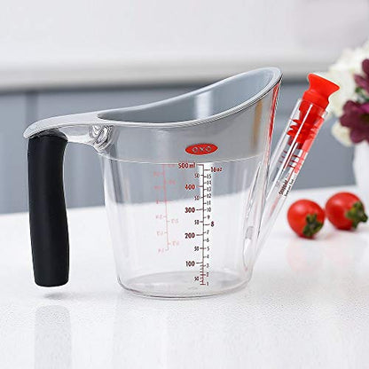 OXO Good Grips 2-Cup Fat Separator - Clear/White/Black - style: 2 Cup