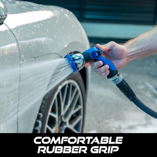 VIKING Hose Nozzle, 10 Spray Patterns, Thumb Control for Cars and Homes - style: 10 Pattern Thumb Control