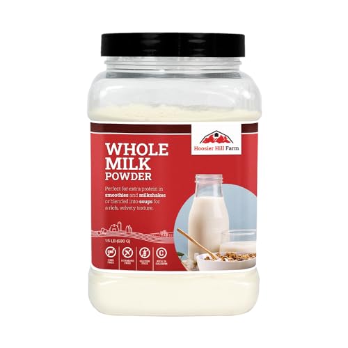 Hoosier Hill Farm Whole Milk Powder, 1.5LB (Pack of 1) - size: 24 Count (Pack of 1)