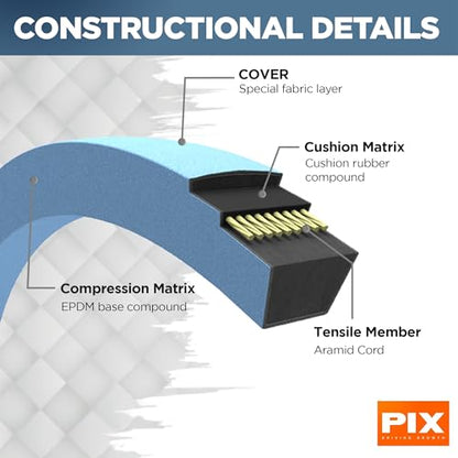 PIX Lawn mower V-Belt Kevlar® 5/8 X 392
