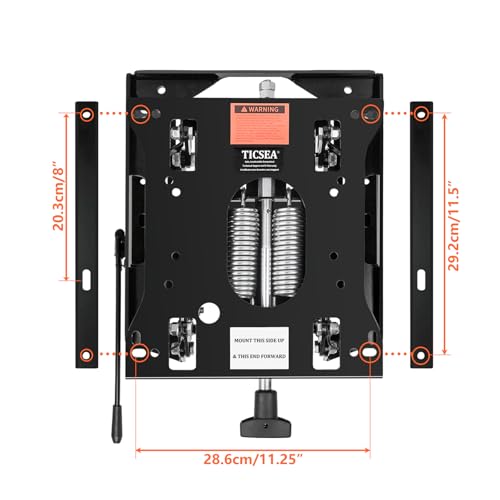 Low Profile Seat Suspension Kit - Compatible with Gravely,Ariens Zero-Turn Mowers with Weight Adjustment & Smooth Slide Rails- Same Day Shipping