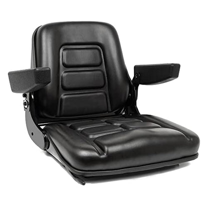 Universal Forklift Seat, Tractor Seat with Micro Switch,Armrest for Tractor,Excavator Skid Loader Backhoe Dozer Telehandler ZTR's