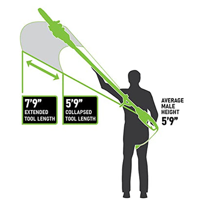 Earthwise CVPS43010 7-Amp 10" 2-in-1 Convertible Pole Saw - style: 2-in-1 Pole Saw