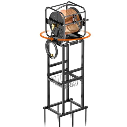 SPECILITE Garden Water Hose Reel, 100-200FT Capacity for Yard, Farm & Ranch - size: 100-200FT Capacity