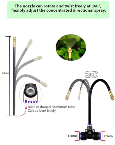 360° Adjustable Drip Irrigation Sprinkler Kit – Garden Watering System - size: 65 FT