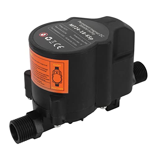 Asixxsix DC24V Water Pressure Booster Pump, 65Pa High Pressure Automatic Water Control Shower Boosting Pump for Bathroom Kitchen Irrigation, Low Noise (US Plug 100‑240V)
