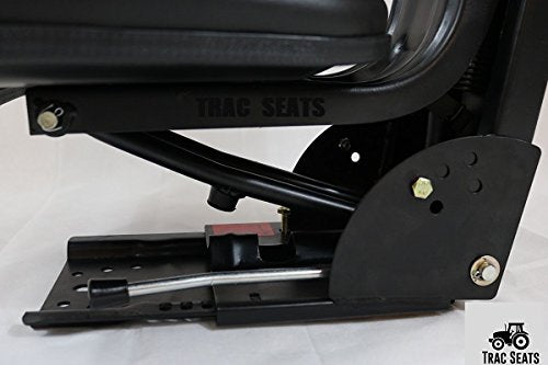 BLACK TRIBACK STYLE SUSPENSION TRACTOR SEAT FITS FORD/NEW HOLLAND 3900 3930 3910 5000 5100 5600 5610 5900 5910 TRAC BRAND (SAME DAY SHIPPING - Delivers in 1-4 Business days)