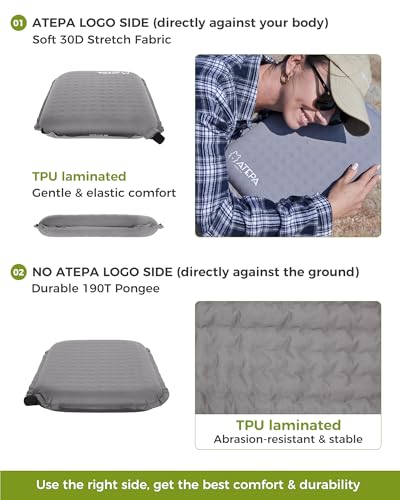 ATEPA Inflatable Seat Cushion - color: 1 Pack - Grey