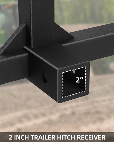 GARVEE 3 Point Hitch Receiver, Quick Trailer Hitch Attachments for Category 1 Tractor Drawba
