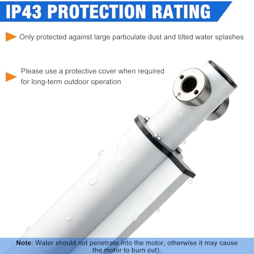JQDML 12 Inch Stroke 1700 lbs Heavy Duty Linear Actuator 12V - size: 12"