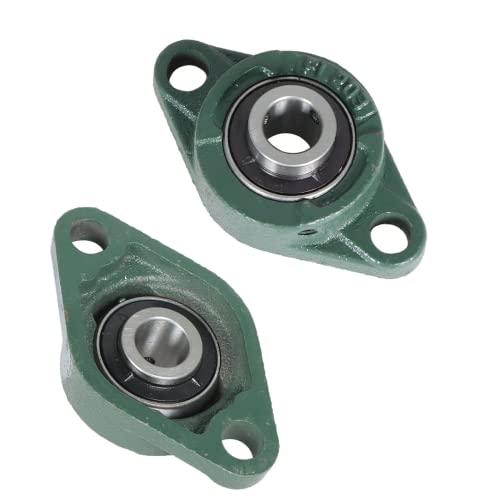 10Pcs UCFL202-10 Pillow Block Bearings 5/8 Inch Bore Mounted Pillow Block Bearings 2 Bolt, Self Alignment