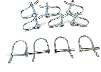 10 Pieces Heavy Duty Safety Coupler pin,Round Wire Shaft