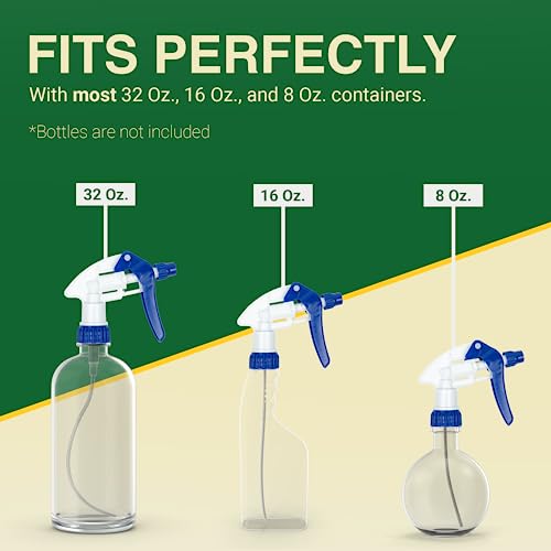 Heluva Green Spray Bottle Nozzle Replacement Tops, Blue 6 Pack - color: Blue, size: 6 Pack