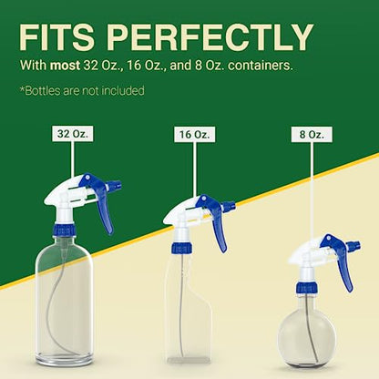 Heluva Green Spray Bottle Nozzle Replacement Tops, Blue 6 Pack - color: Blue, size: 6 Pack