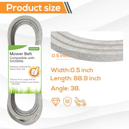 Lawn Mower Deck Belt 954-04060C for 42’’ Deck Compatible with TroyBilt Pony - size: 954-04060C
