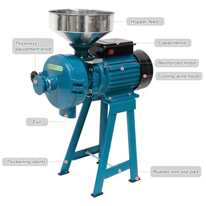 3000W Electric Grain Mill Grinder, Heavy-Duty