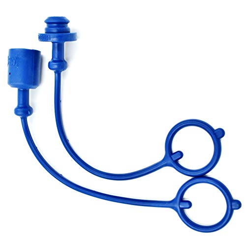 HD Switch - SET - Hydraulic Quick Coupler Dust Cap & Plug Set for 3/8 ISO John Deere Compact Utility Tractor, Front Loader, BackHoe, Combine & Attachments - Blue Male & Female Fitting Cover