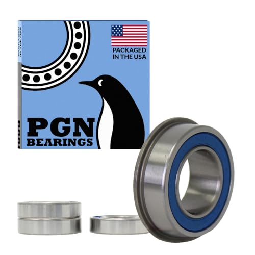 PGN 5/8" x1-3/8 (4 Pack) Flanged Ball Bearing Chrome Steel