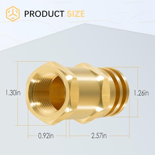 6550-1 Boomless Spray Nozzle 3/4" #20 Orifices 5.9 GPM, Brass