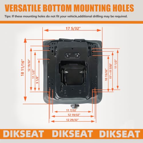 Universal Seat Suspension Kit Without Seat Slider Fit for Zero Turn Lawn Mower, Tractor, Forklift, Compatible with Most Aftermarket Seats-Same Day Shipping