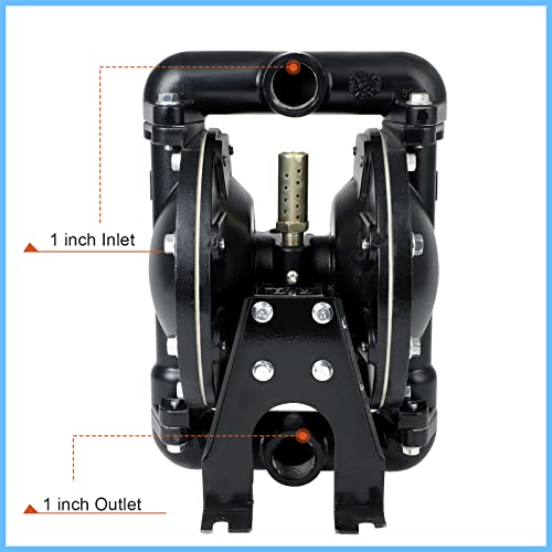 Dollate QBY4-25L Air Operated Double Diaphragm Pump, 1 inch Outlet