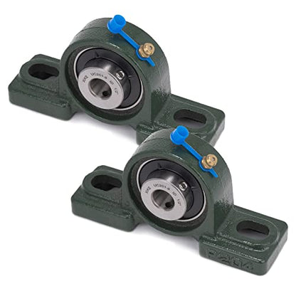 XIKE 2 Pcs UCP201-8 Bore 1/2" Pillow Block Mounted Ball Bearings. - size: UCP201-8 Bore 1/2"