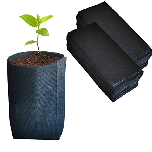 gardtree 1/4 Gallon 400PCS 6.3×7 Inch Breathable Plant Grow Bags - Non-Woven Plant Seedling Pots for Seed Starting, Indoor/Outdoor Vegetables, Herbs, Flower | Easy Transplant, Space Saving, Black - color: Black, size: 6.3"x7"/400PCS