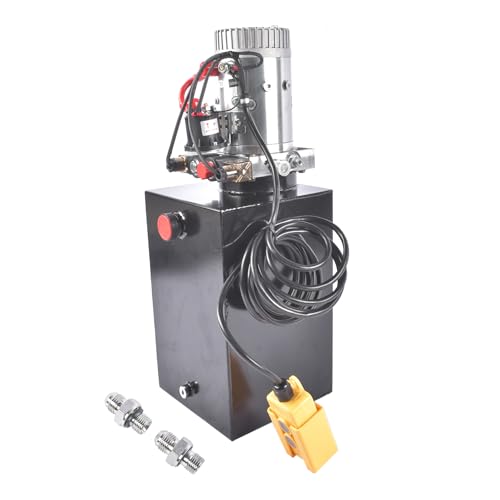 15 Quart Double Acting Hydraulic Power Unit, 12V DC, 3200 PSI - color: Double Acting, size: 15 Quart