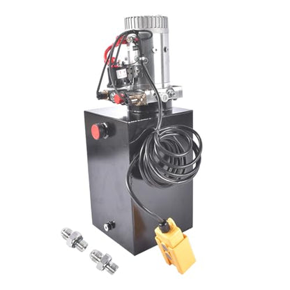 15 Quart Double Acting Hydraulic Power Unit, 12V DC, 3200 PSI - color: Double Acting, size: 15 Quart