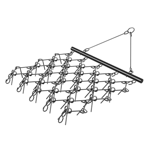 VEVOR Drag Harrow 5 ft x 4.5 ft Durable Chain Harrow with 60 Sharp Teeth - size: 5 x 4.5 ft