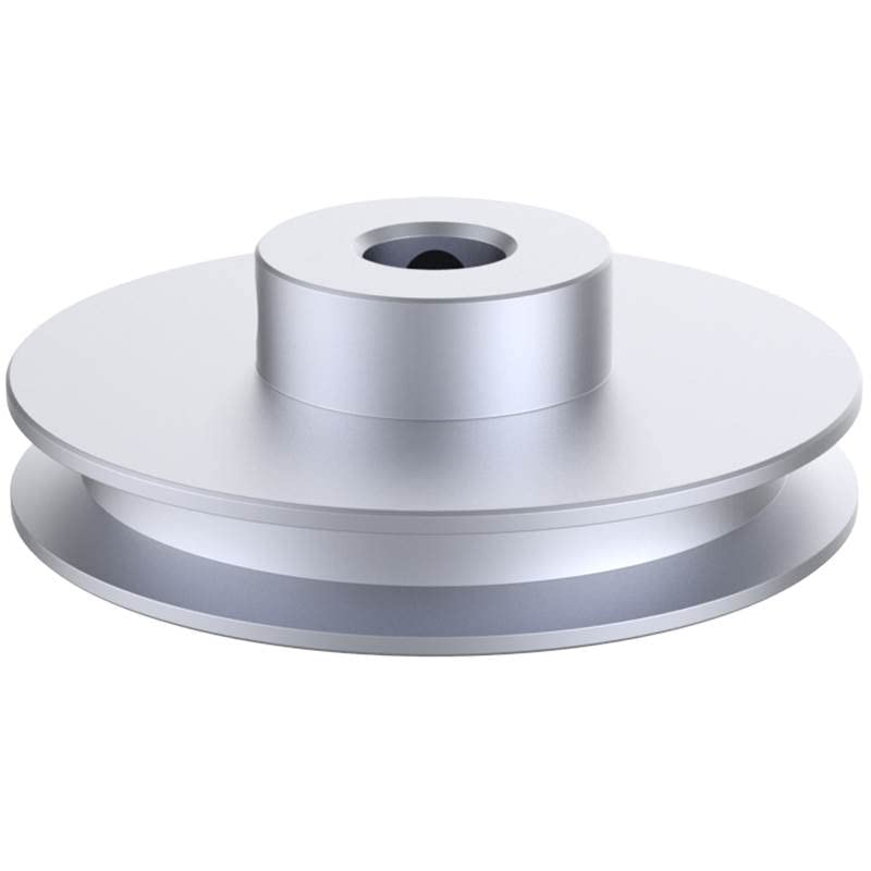 CHANCS Outer Diameter 60mm Single Groove Pulley Fixed Bore16mm Pulley for Drilling Machine 6MM PU Round Belt - size: 60x16mm