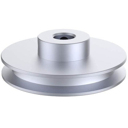 CHANCS Outer Diameter 60mm Single Groove Pulley Fixed Bore16mm Pulley for Drilling Machine 6MM PU Round Belt - size: 60x16mm
