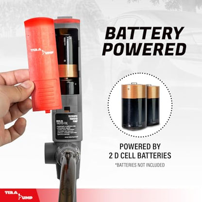 TeraPump 2nd Gen TREP01-TXL E85 Electric Gas Transfer Pump - style: Battery Powered - 10ft Hose