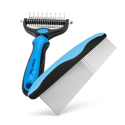 Maxpower Planet Pet Grooming Rake and Dematting Comb, Pet Pro - color: C - Rake and Comb Kit (Best Value), size: Large