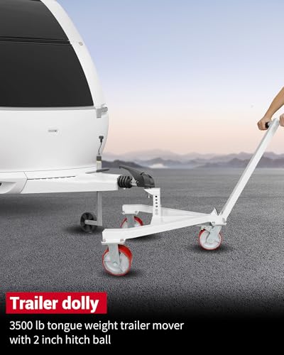 Heavy Duty Trailer Dolly, Portable Trailer Mover with 2" Ball - size: Trailer Dolly with 2 inch Ball