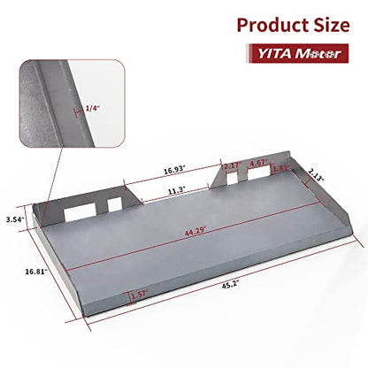 YITAMOTOR 1/4" Skid Steer Mount Plate Attachment & Quick Attach Adapter - size: 1/4 Inch