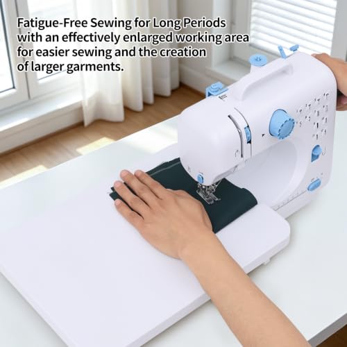 Mini Sewing Machine for Beginners & Kids with Extension Table, Portable