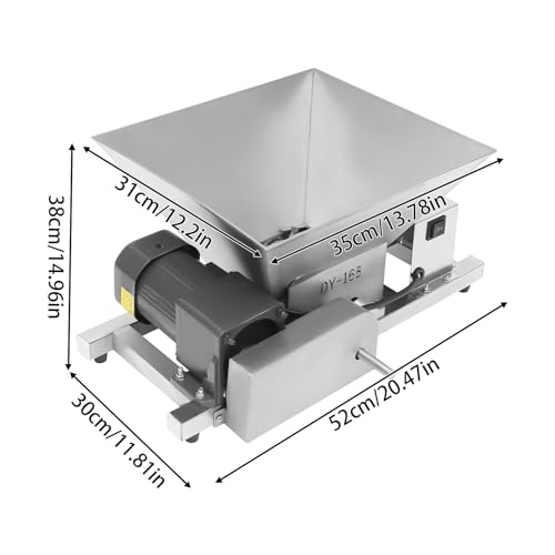 Electric Fruit and Bread Crusher, 4L Stainless Steel Grinding Machine