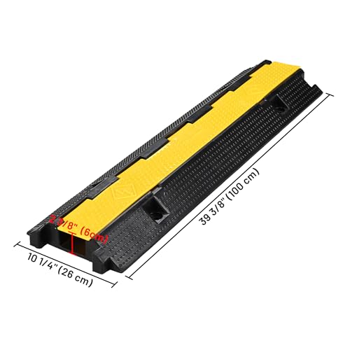 Yescom Cable Ramp Protector 1 Channel Garden Hose Protecitive 22000 Lbs - size: 2.4"H - 1 Channel