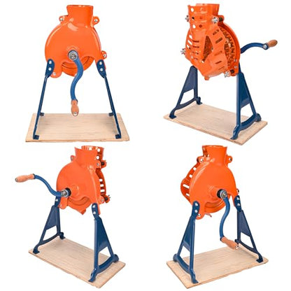 Corn Sheller Hand Crank, Steel Corn Cob Thresher with Stand