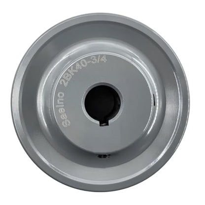 2BK40-3/4 Double Groove Pulley,v Belt Pulley 3/4 inch bore 3.95" OD,Motor Pulley Cast Iron for A AX B BX 4L 5L V-Belts,2BK40X3/4 Pulley