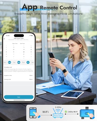 Insoma 2-Zone WiFi Water Timer Brass Inlet Outlet, Smart Sprinkler Timer, No-Gateway 2.4GHz, APP Remote Control WiFi Hose Timers, Voice Control with Alexa, Rain Delay and Manual Mode for Lawn Watering - size: 2 Zone-Brass-WiFi