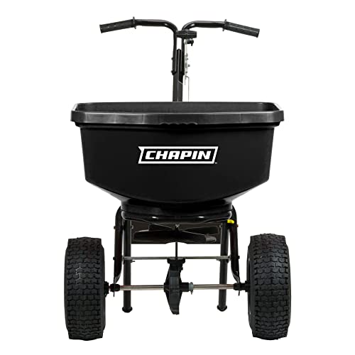 CHAPIN International 8304C 100-pound Contractor Turf Broadcast Spreader, 1-Pack, Black
