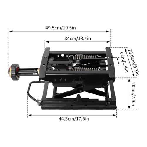 Adjustable seat mechanical shock-absorbing base Heavy Duty Shock Absorber Mount for RV, Tractor, Loader, Forklift Excavator Seat